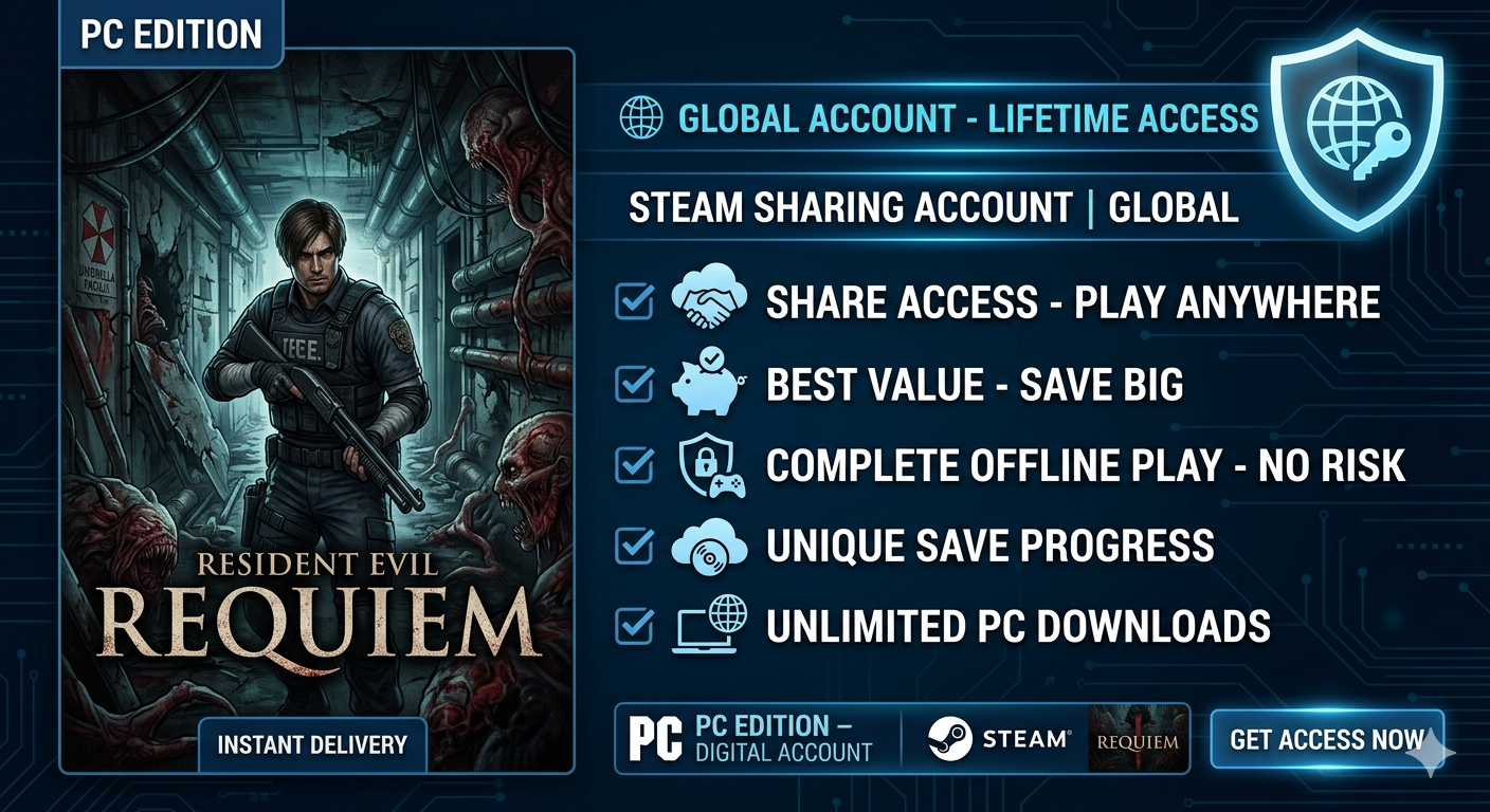 Resident Evil Requiem (PC) - Steam Sharing Account | GLOBAL