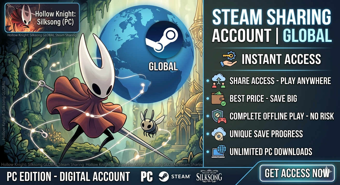 Hollow Knight: Silksong (PC) - Steam Sharing Account | GLOBAL