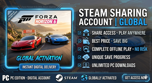 Forza Horizon 6 (PC) - Steam Sharing Account | GLOBAL