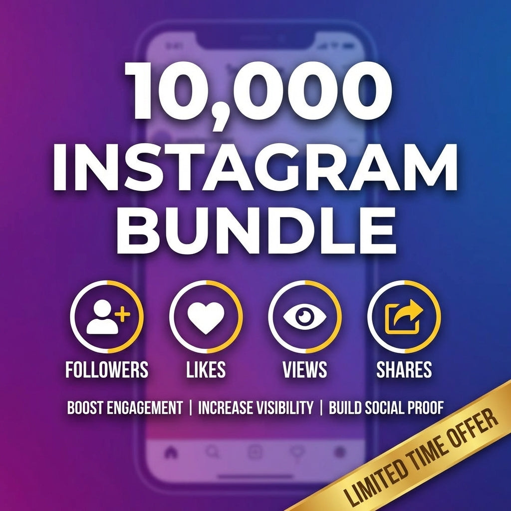 Instagram Growth Bundle: Followers, Likes, Views, Shares with High Quality & Instant Delivery