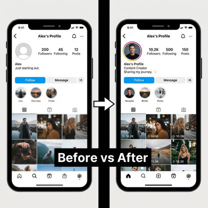 Instagram Growth Bundle: Followers, Likes, Views, Shares with High Quality & Instant Delivery